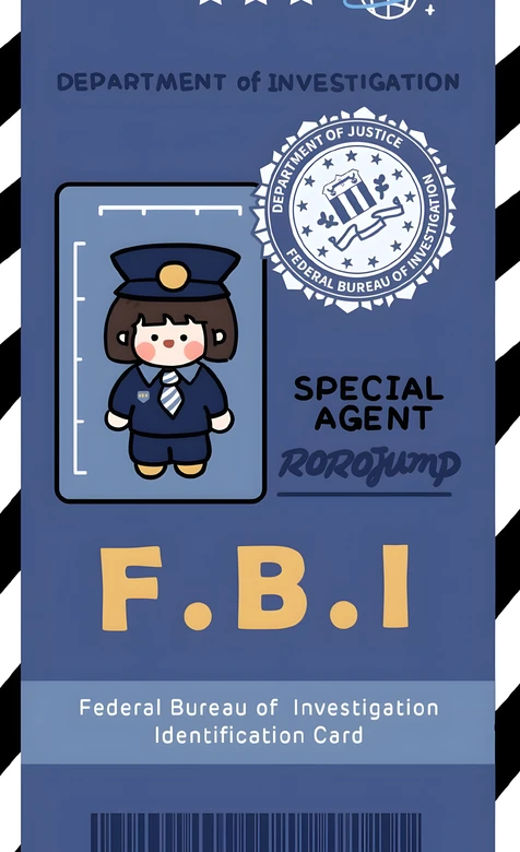 ROROJUMP·FBI特工 Q版可爱风 超萌证件手机壁纸 – 高清 桌面壁纸 开放版权素材 免费下载 手机电脑通用