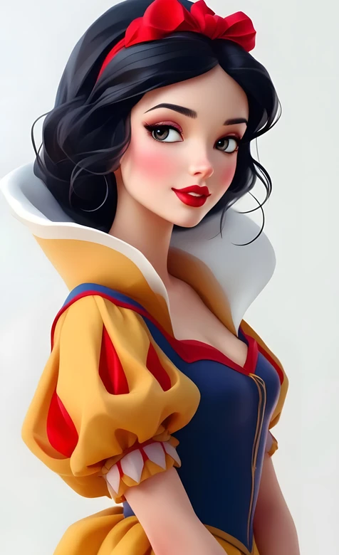 白雪公主·经典裙装3D写实风 迪士尼童话壁纸