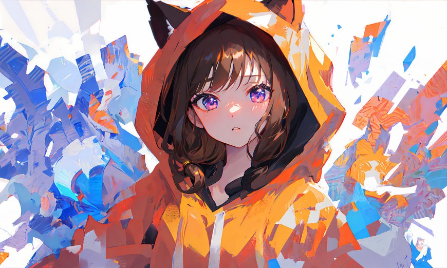 8K超清女孩手绘插画电脑壁纸 – 高清 桌面壁纸 开放版权素材 免费下载 手机电脑通用背景图