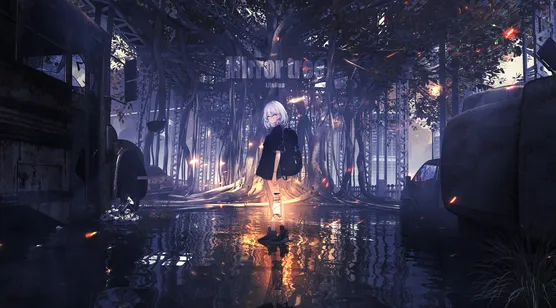 Mirror 2: Project X 白发少女·末世废墟 暗黑二次元废土风电脑壁纸 – 高清 桌面壁纸 开放版权素