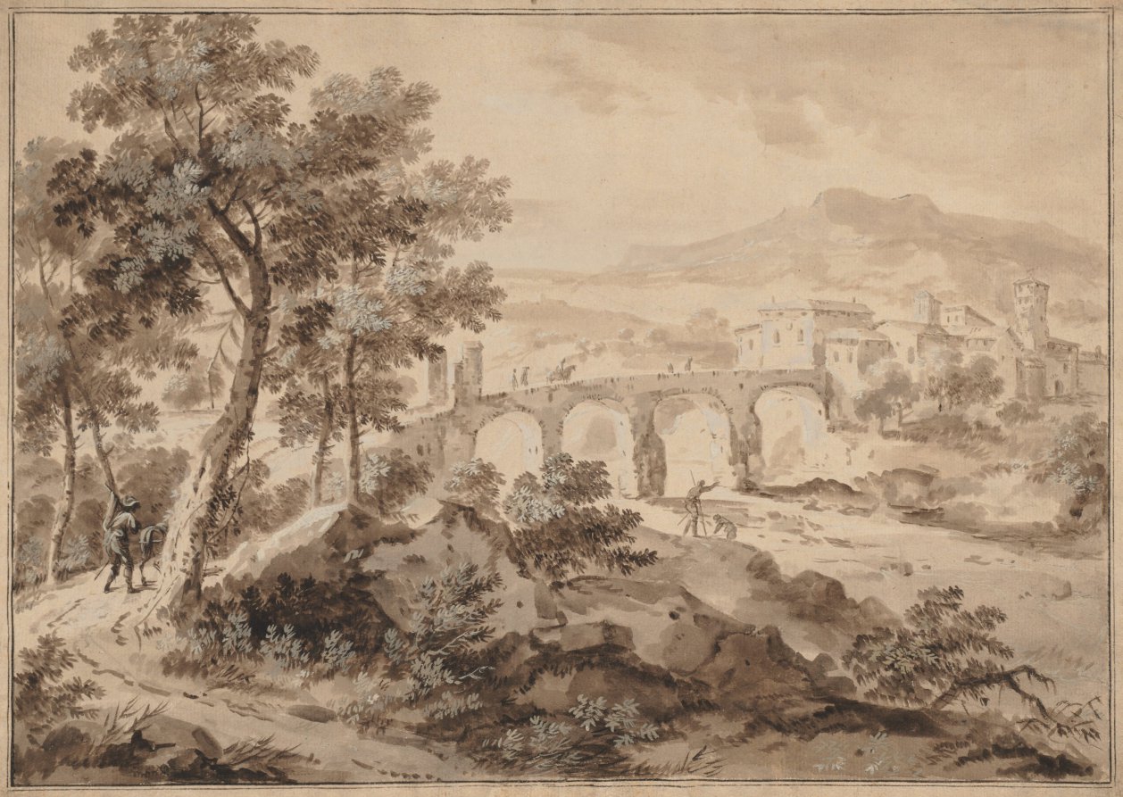 Landscape with Bridge – 高清 桌面壁纸 无版权可商用素材 免费下载 手机电脑通用背景图