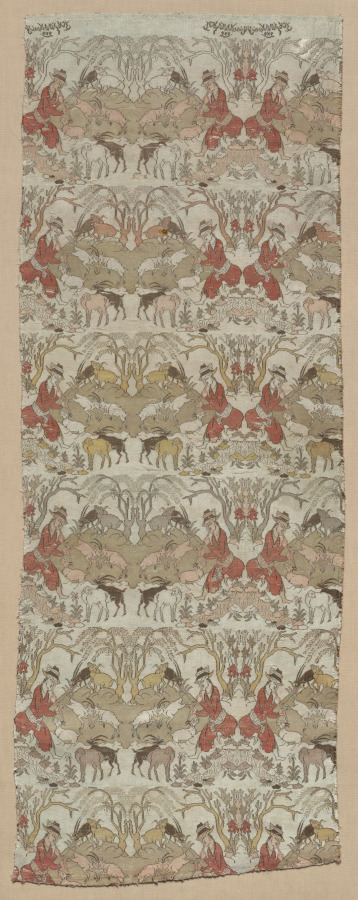 Silk Textile with Goatherds in a Landscape – 高清 桌面壁纸 无版权可商