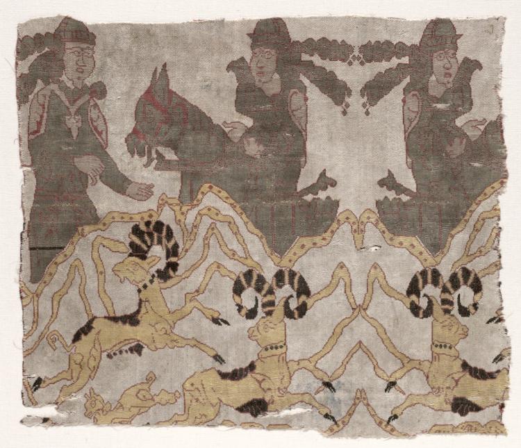 Fragment with Landscape, Hunters, and Ibexes – 高清 桌面壁纸 无版权