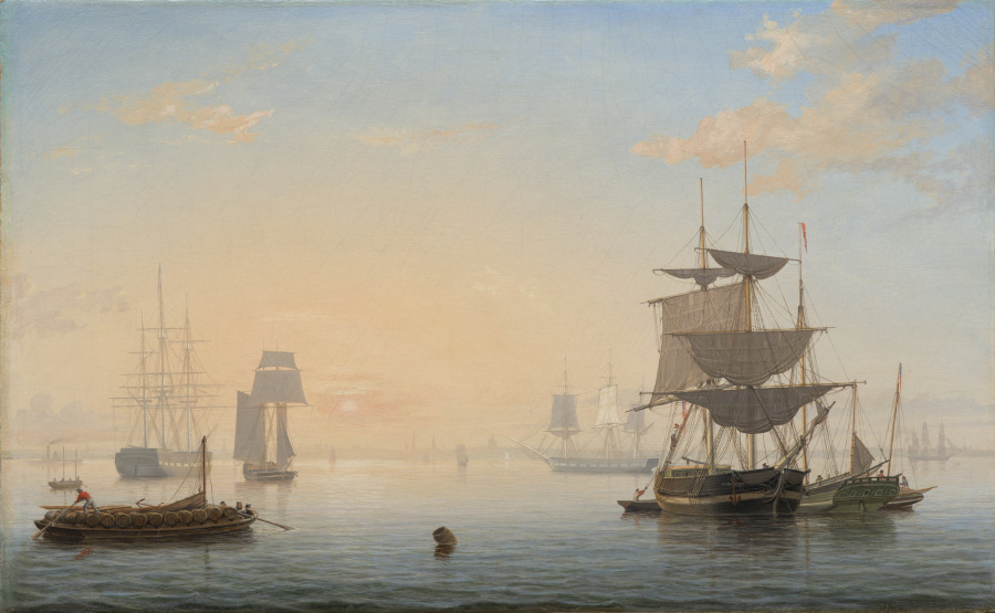 Harbor of Boston, with the City in the Distance – 高清 桌面壁纸