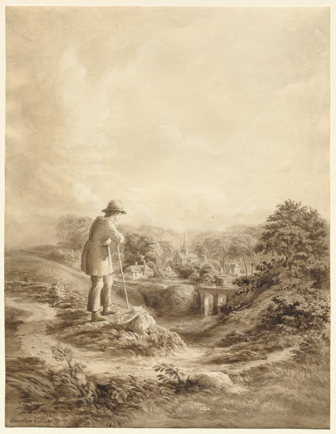 Landscape with Figure in Foreground – 高清 桌面壁纸 无版权可商用素材 免费下