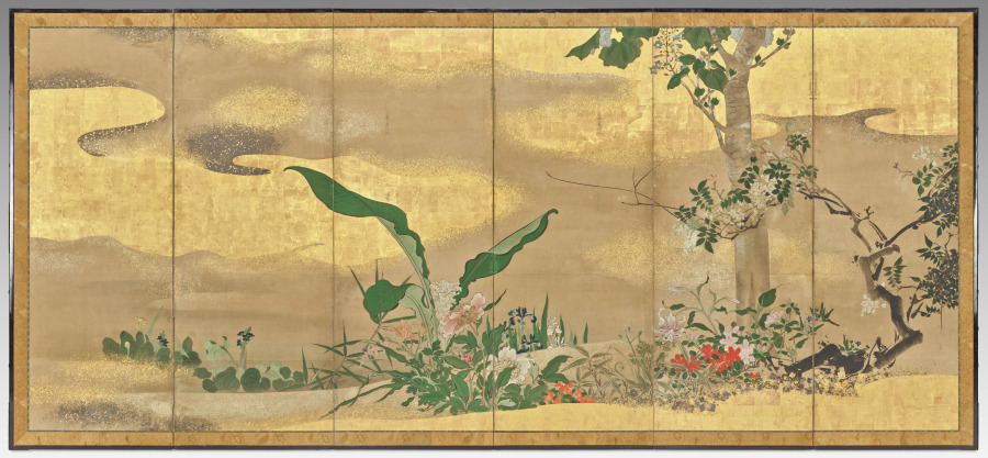 Flowers and Trees of the Four Seasons (right screen) – 高清