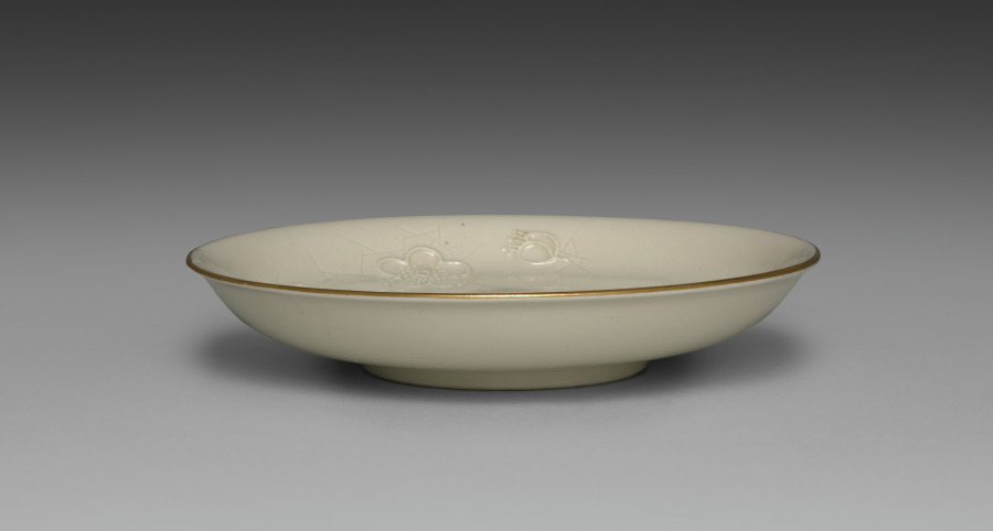 Medium sized Dish from Dining Set with Plum Blossoms and C