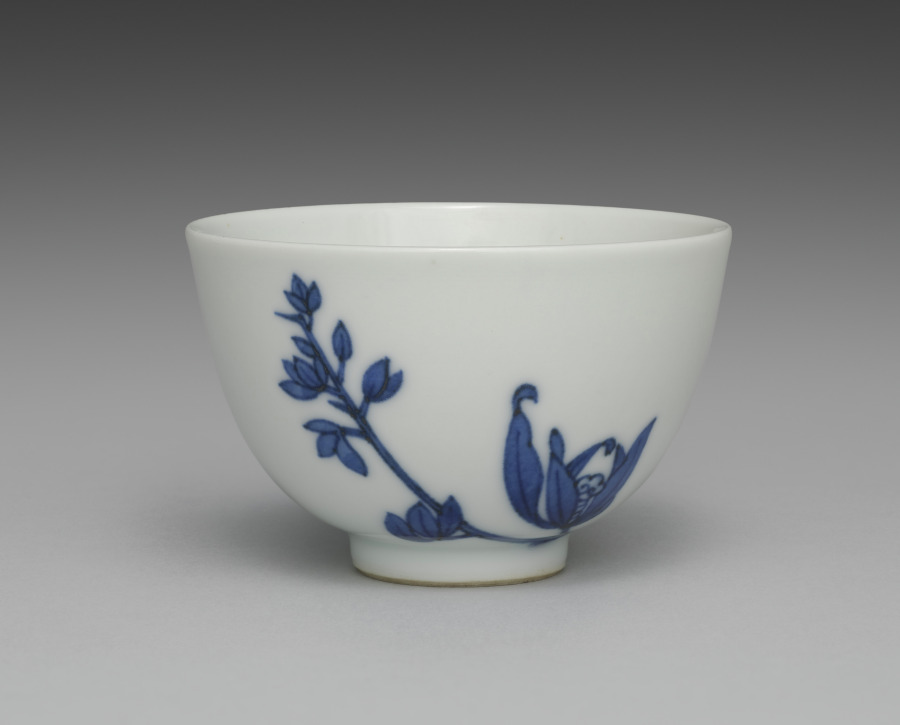 Teacup from Tea Set with Orchids – 高清 桌面壁纸 无版权可商用素材 免费下载 手