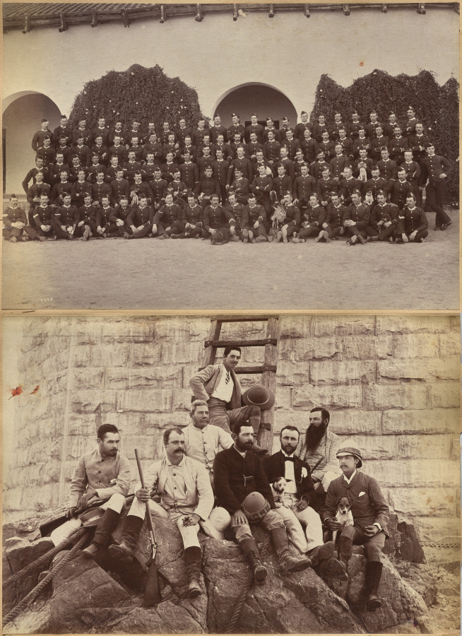 B. c/o Devonshire Regiment, Jhansi (recto); Staff of Messr