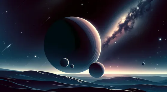 星球，行星，星空，星系，银河，唯美星球科幻幻想AI桌面壁纸图片 – 手机电脑
