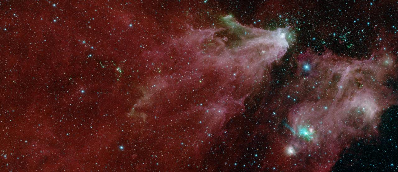 Cepheus C and Cepheus B Region by Spitzer (One Instrument)