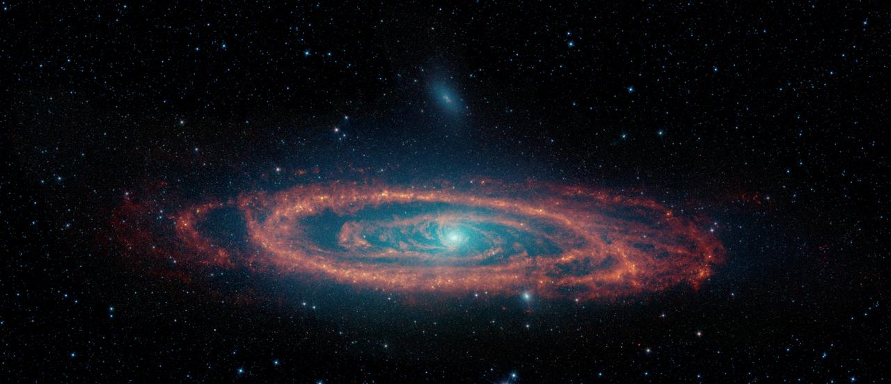 The Infrared Face of the Andromeda Galaxy – 高清 桌面壁纸 无版权可商用