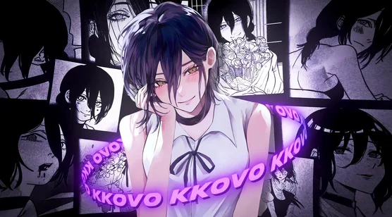 KKOVO动漫人物·暗黑二次元风（电锯人蕾塞）动态电脑壁纸 – 手机电脑通用