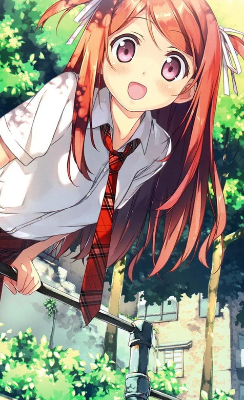 学生服动漫美少女手机壁纸 – 高清 桌面壁纸 开放版权素材 免费下载 手机电脑通用背景图