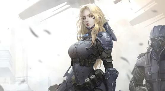 未来性感的女战士手机壁纸 酷啊