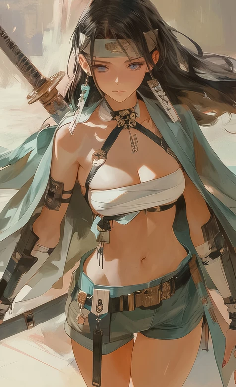 古风女武士·佩刀飒爽 唯美武侠风手机壁纸（高热度：古风女武士壁纸） – 手机