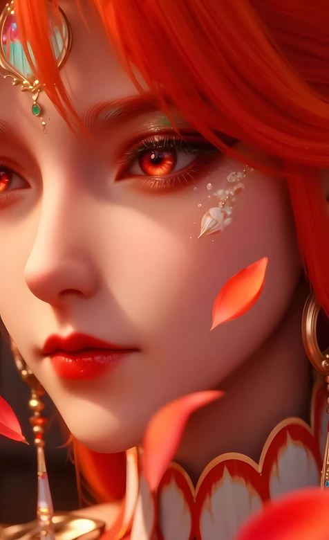 红发古风角色·柳七月·国漫唯美游戏风 高人气手机壁纸 – 高清 桌面壁纸 开放版权素材 免费下载 手机电脑通用背景图-iPhone17-1