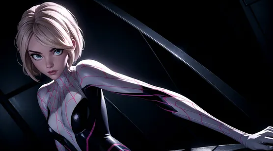 蜘蛛格温（Spider Gwen），漫威超级英雄蜘蛛格温AI美图壁纸图片
